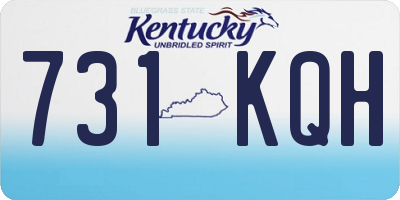 KY license plate 731KQH