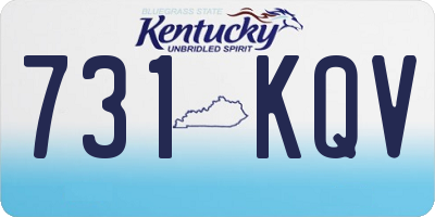 KY license plate 731KQV