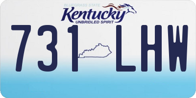 KY license plate 731LHW