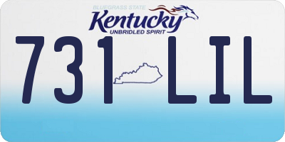 KY license plate 731LIL