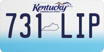 KY license plate 731LIP