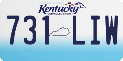 KY license plate 731LIW