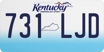 KY license plate 731LJD