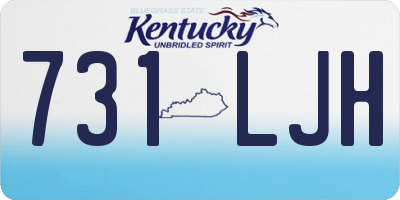 KY license plate 731LJH