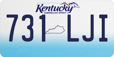KY license plate 731LJI