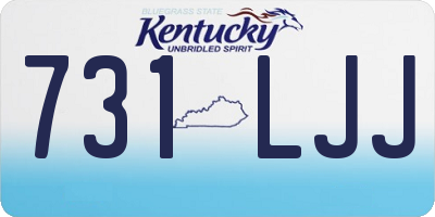 KY license plate 731LJJ