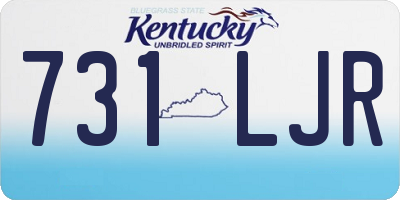 KY license plate 731LJR