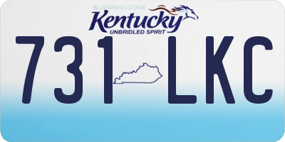 KY license plate 731LKC