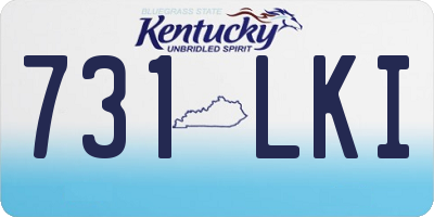 KY license plate 731LKI