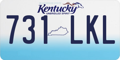 KY license plate 731LKL