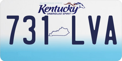 KY license plate 731LVA