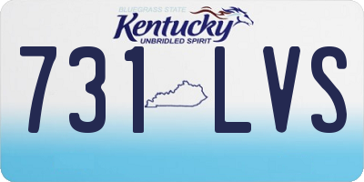 KY license plate 731LVS
