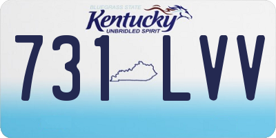 KY license plate 731LVV