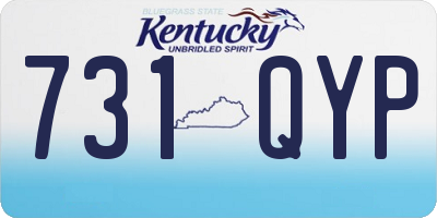 KY license plate 731QYP