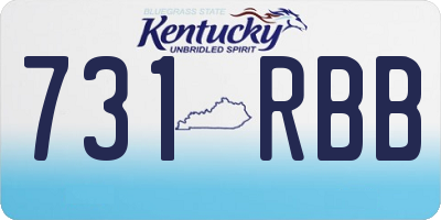 KY license plate 731RBB