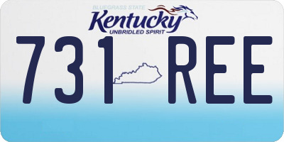 KY license plate 731REE