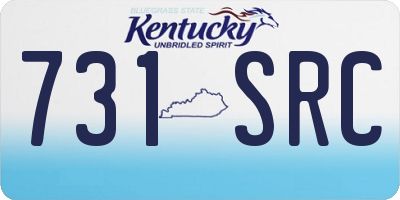KY license plate 731SRC