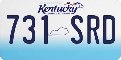 KY license plate 731SRD