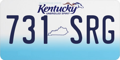 KY license plate 731SRG