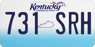 KY license plate 731SRH