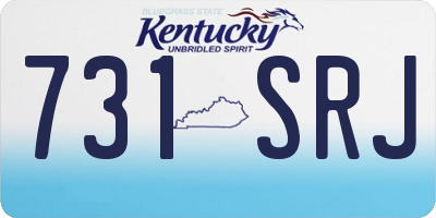 KY license plate 731SRJ