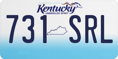 KY license plate 731SRL