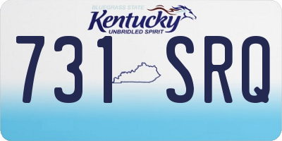 KY license plate 731SRQ