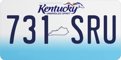 KY license plate 731SRU