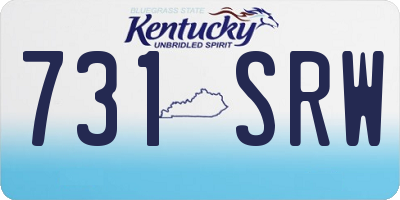 KY license plate 731SRW