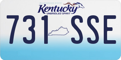 KY license plate 731SSE