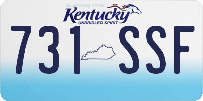 KY license plate 731SSF