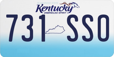 KY license plate 731SSO