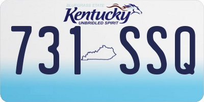 KY license plate 731SSQ
