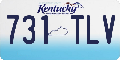 KY license plate 731TLV
