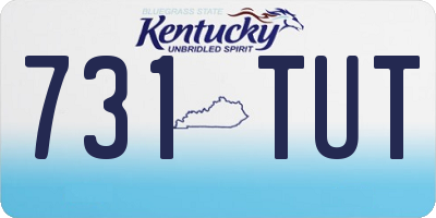 KY license plate 731TUT