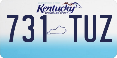 KY license plate 731TUZ