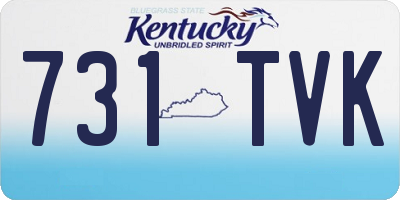 KY license plate 731TVK