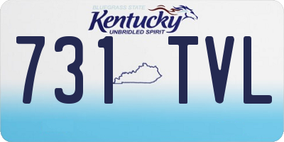 KY license plate 731TVL