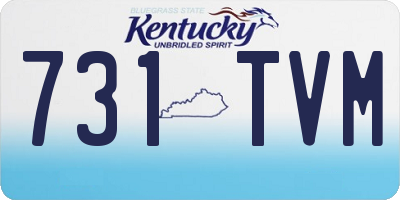 KY license plate 731TVM