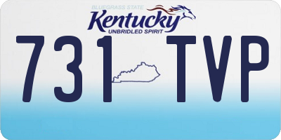 KY license plate 731TVP