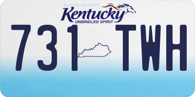 KY license plate 731TWH