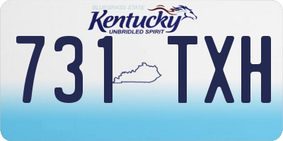 KY license plate 731TXH