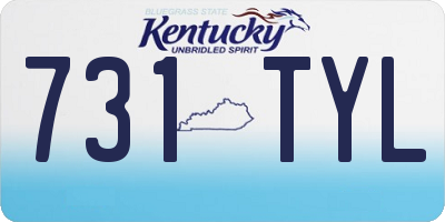 KY license plate 731TYL