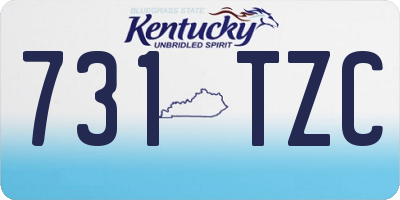 KY license plate 731TZC
