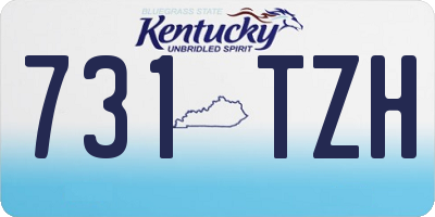 KY license plate 731TZH