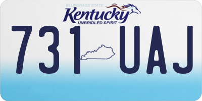 KY license plate 731UAJ