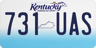 KY license plate 731UAS