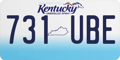 KY license plate 731UBE