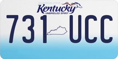 KY license plate 731UCC