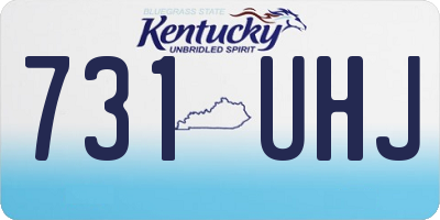 KY license plate 731UHJ
